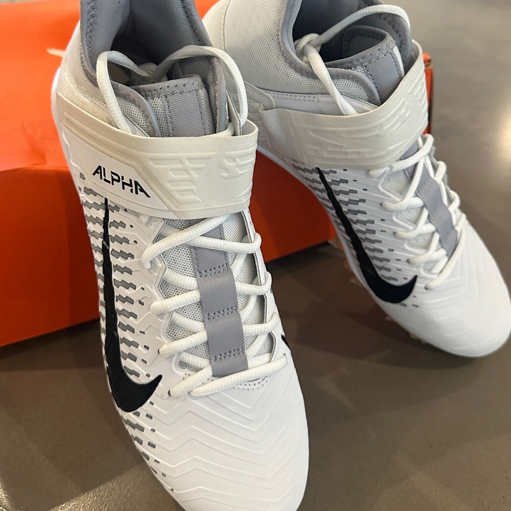 Nike Alpha Menace Pro 2 Mid Men's White Cleats